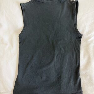 SKIMS Black High Neck Muscle Tank XS
